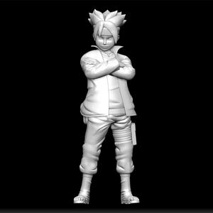 Boruto Reaction Model - Anime Figure STL - Character Expression - Manga Scene Print - Surprised Pose Design