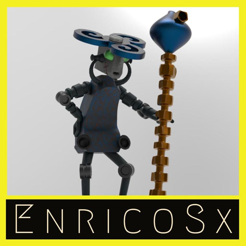 Good  Wizard Robot miniature scale 1/56  28mm. Set 1/?