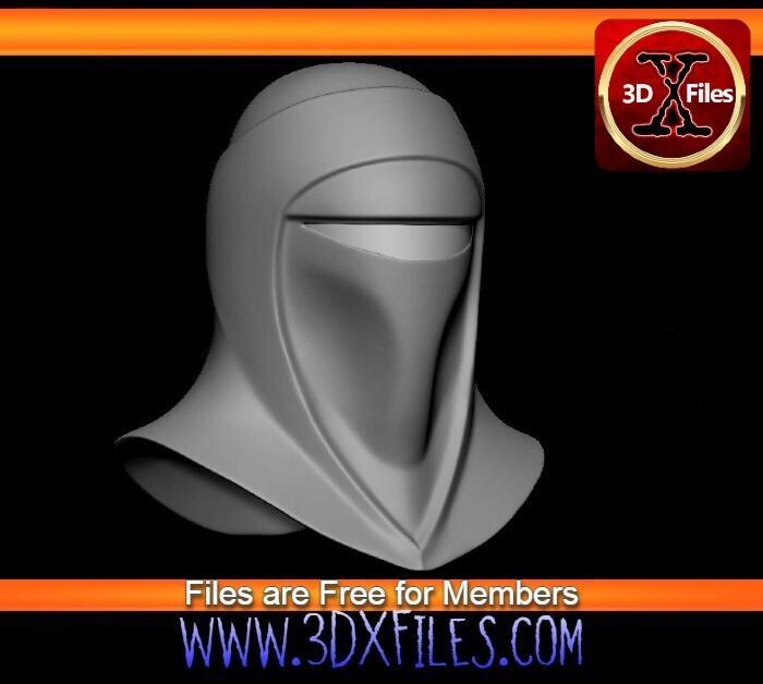Imperial Guard Helmet - Black Series - Hottoys 1:6 Scale- Action Figure