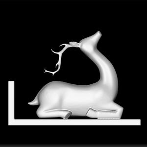 Deer Decorative - 3D Print Deer Sculpture - Elegant Deer Figurine - Decorative Deer Design - Rustic Deer Statue