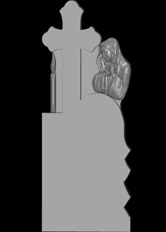 Tombstone 3D stl, cruce stl