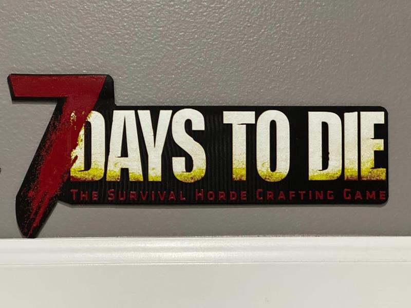 7 Days To Die Logo - HueForge
