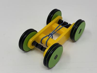 Designing a Simple 3D Printed Rubber Band Car Using Autodesk Fusion 360