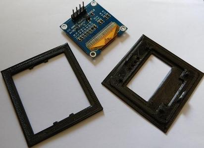 Einbaurahmen OLED Display 128x64