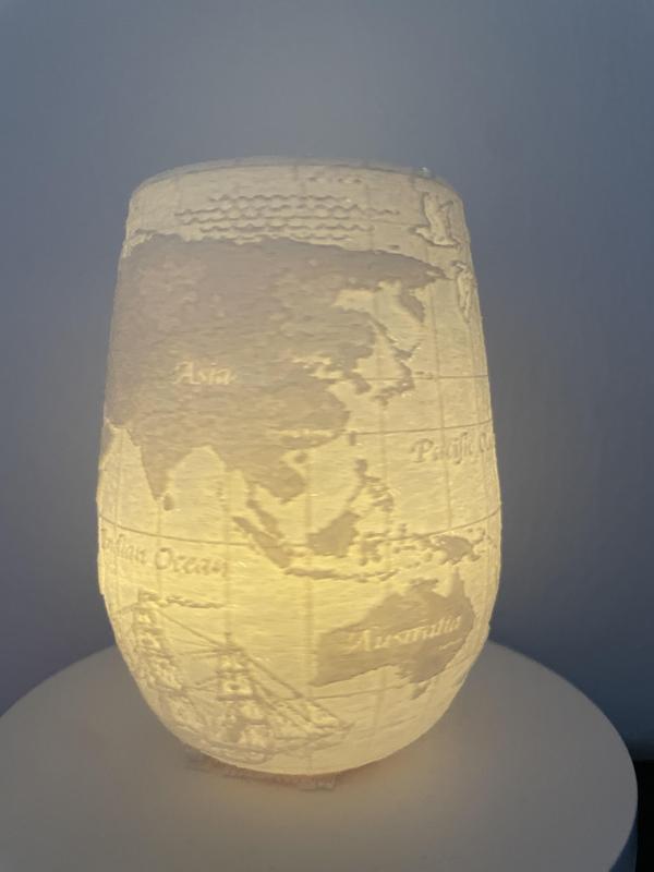 Wind light world map (mug design)