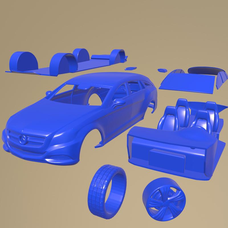 MERCEDES-BENZ SHOOTING BREAK CONCEPT 2011 PRINTABLE CAR IN SEPARATE PARTS