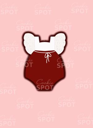 Ruffled Onesie Girl Cookie Cutter