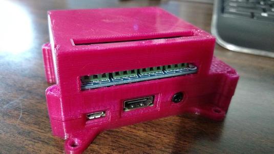 CRO - Raspberry Pi 3, Pi 2 B - 4 relay HAT case w/VESA mnt