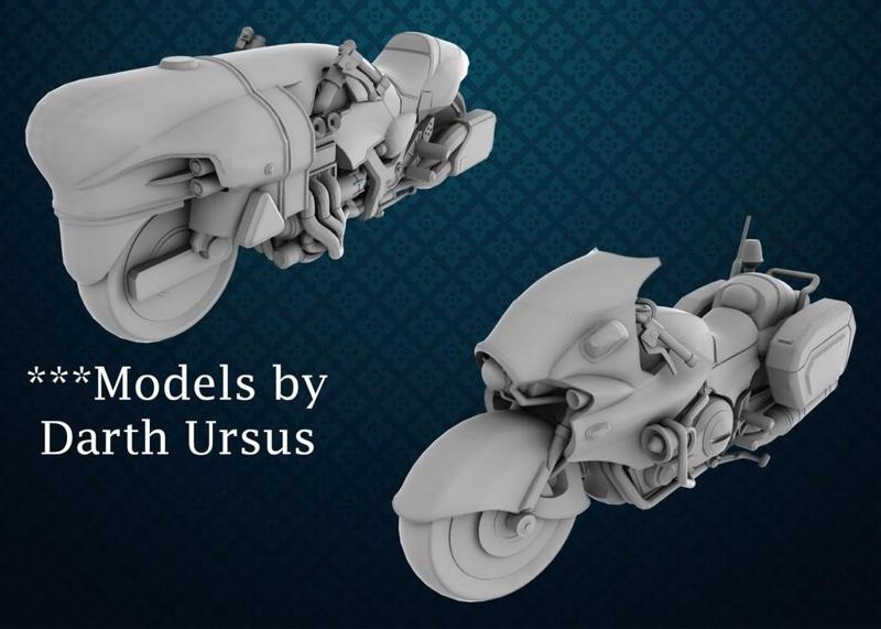 Shinra Trooper Bike & Roche Bike (FF7:R) By Darth Ursus