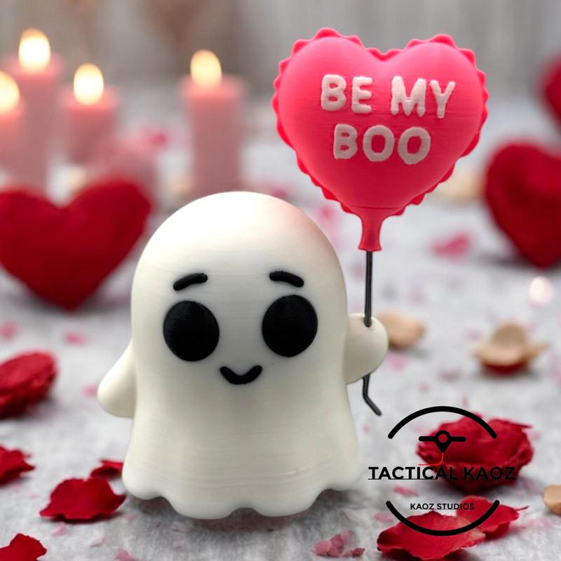 Be My Boo Valentine Ghost – Cute & Pre-Painted