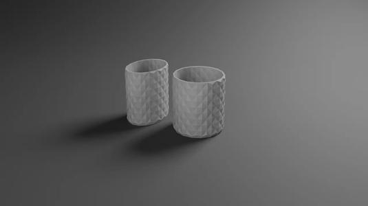 Pencilholder diamond pattern   