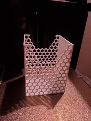 Hex box open top