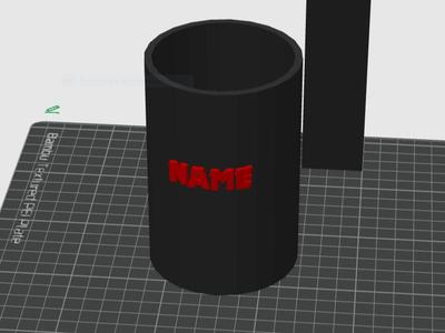 Pen Holder with Name 