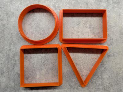 geometric cookie cutters