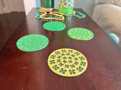 St. Patricks Clover Coaster