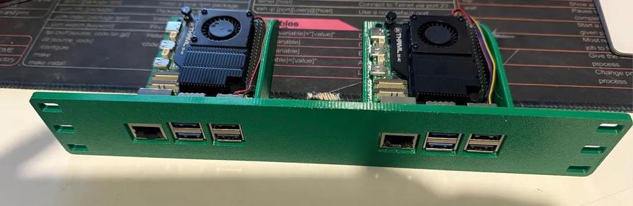 10 Inch rack mount for 2 RPI 5   