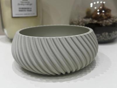 Spiral bowl tray trinket dish