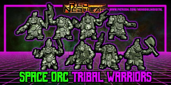 Space Orc Tribal warriors