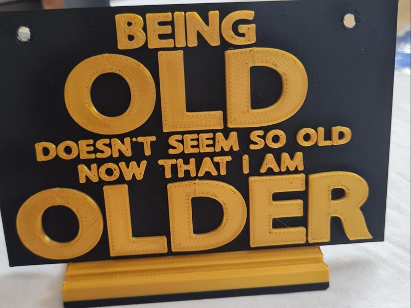 Funny Aging / Birthday Gift Plaque