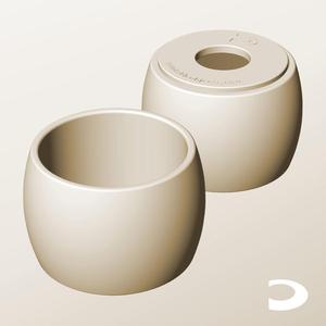 CR96-80-P Pierced Modular Stacking Storage Box Bin Container Planter Lamp Shade | Printable Objects - Infinite Containers | stl file for 3d printing
