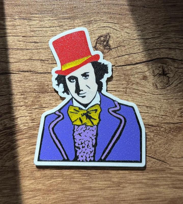 Willy Wonka Magnet (multi-color)(8x3mm magnets)   