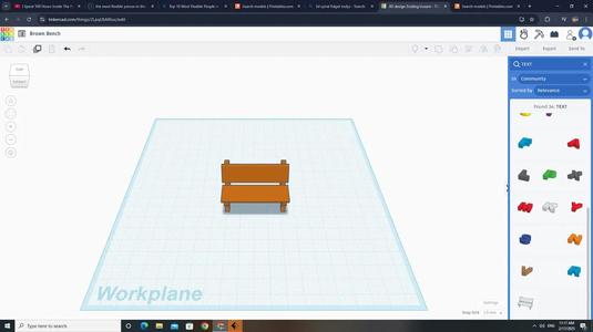 Brown Bench   