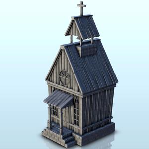 Square wooden church with bell tower (2) - Six Gun Sound Desperado Old Chronicles Gunfight Gutshot Blackwater Gulch