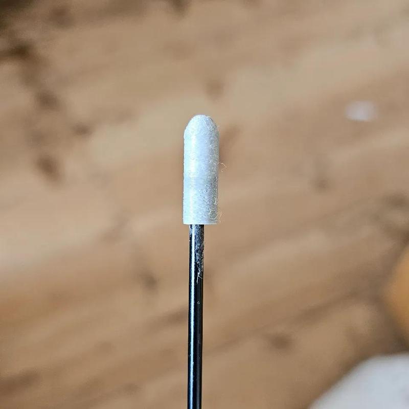 Whip antenna cap end for eye protection   