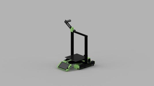 PSU mount on front for Ender-3