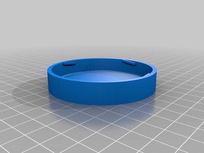 Parametric cap for glass bottles and jars (simpler and modular remix).