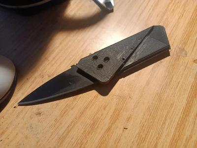 nůž karta-knife in the card   