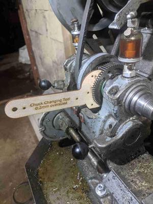  Myford ML7 Bull gear lock Laser Cut