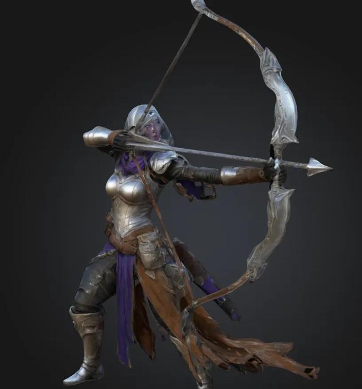 Fantasy Woman Archer   