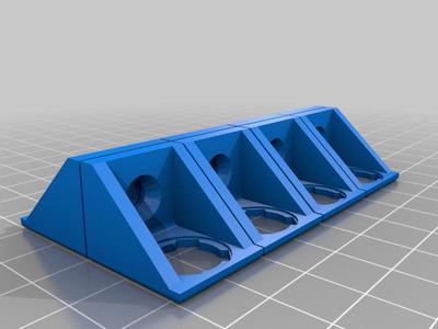 Remix of ws2811 holder same holder but 8 print layout for fast print