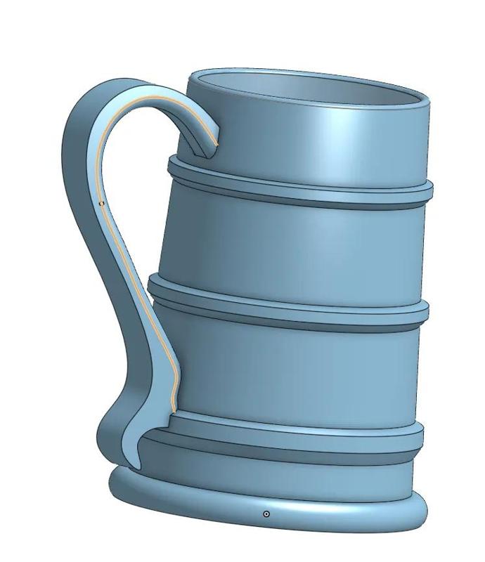 Traditional beer mug   