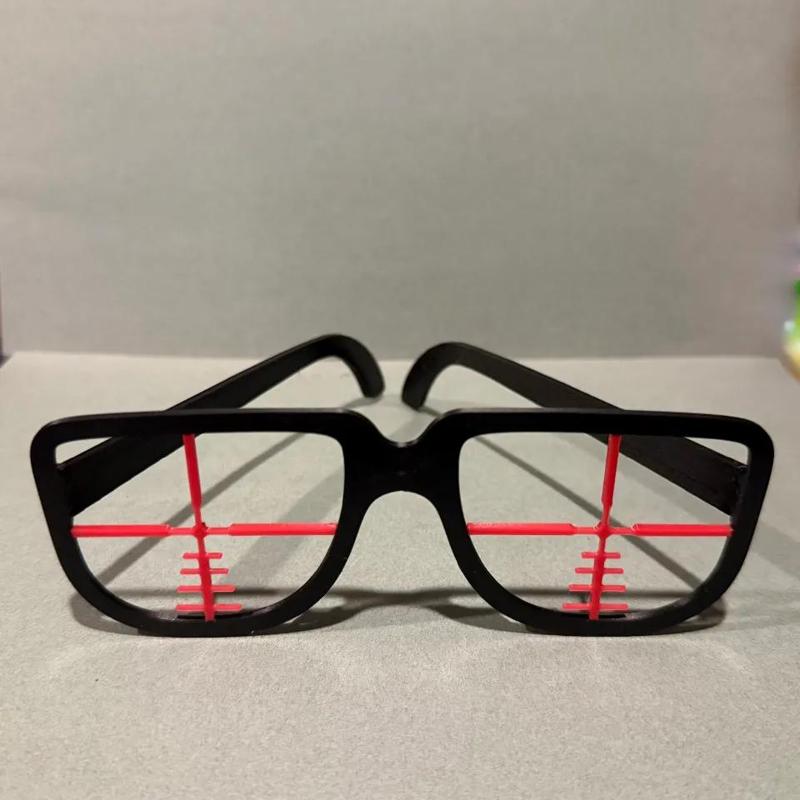Scope Reticle Novelty Glasses   