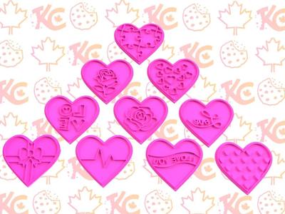Heart Cutter & Stamp Set   