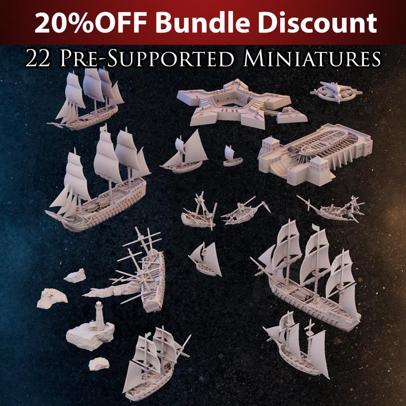 Sailing Ships, Star Fort and Accessories Kit