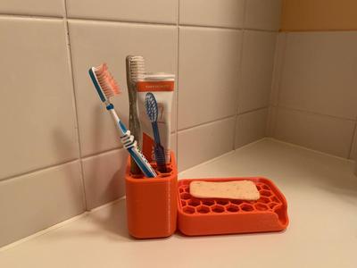 Soap&Toothbrush holder