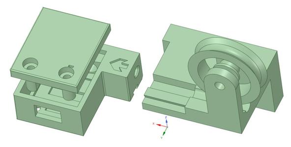 Ender 3 Filament Roller Guide and Runout Sensor 