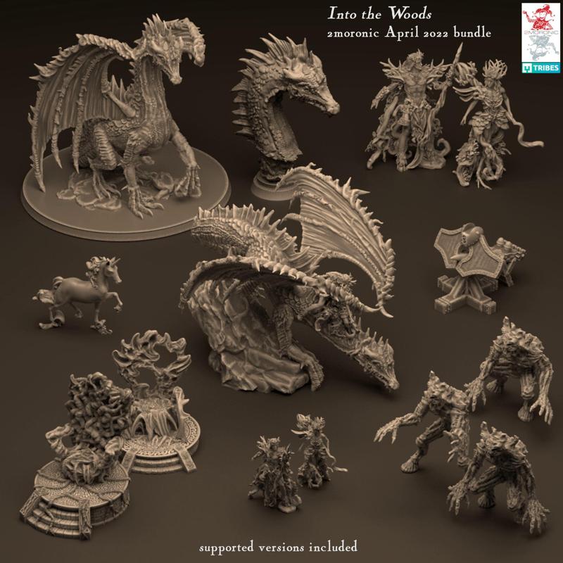 Into the Woods - Green Dragon and Wood Elves bundle 16