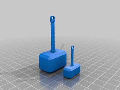 Mjolnir Keychain