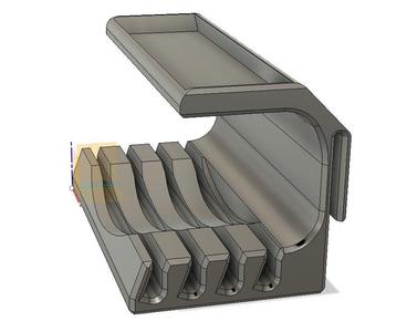 Ruler Rack (mount on Ikea Pegborad Tray)
