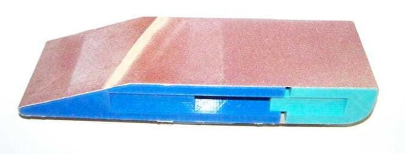 Sanding block for belt sander belts