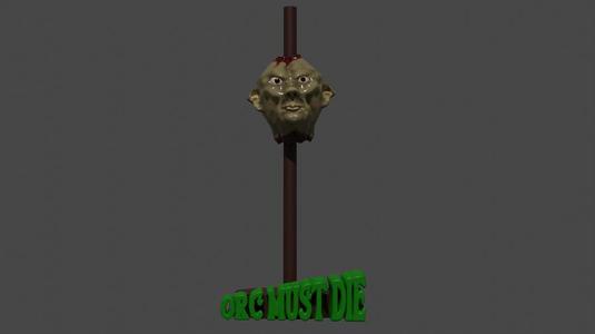 Orc Must Die! (impaled orc head)
