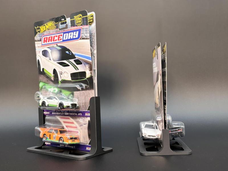 Dual-Sided Display Stands for Premium Hot Wheels 