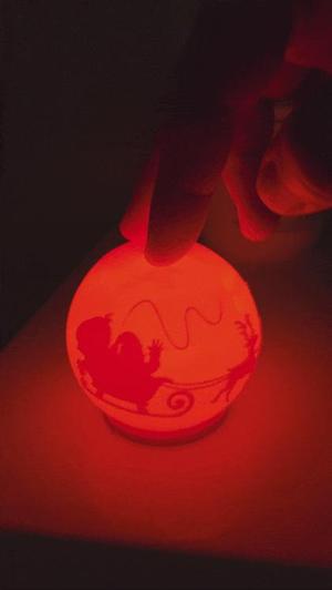 Santa Travel to North Pole Night Light 