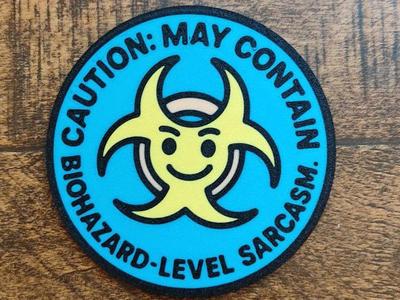 Lab Coasters: Sarcasm level: Biohazard