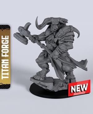 Drakskull Minotaur - With Free Dragon Warhammer - 5e DnD Inspired for RPG and Wargamers