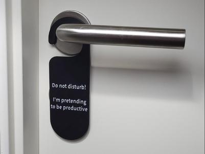 Funny "Do Not Disturb" Door Sign